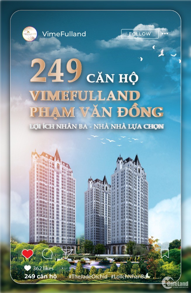 Không gian sống mát lành tại Vimefulland Phạm Văn Đồng