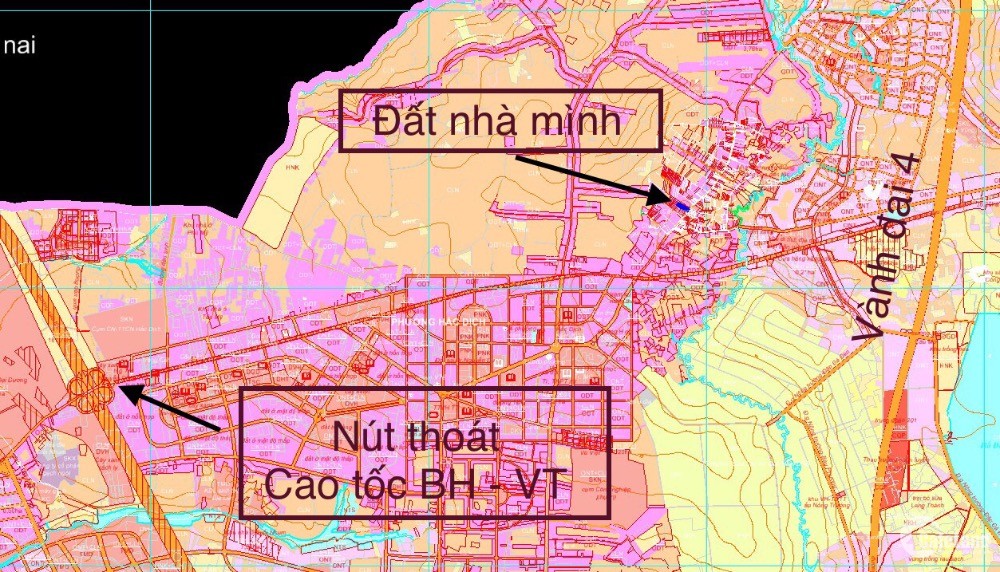 Bán đất Phú Mỹ ngay Công nghệ cao Hắc Dịch 10x100 thổ 60 chỉ 4,4tr/m2