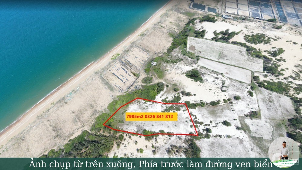 Bán đất Bình Thuận, Đất riêng, Sổ đỏ sẵn sang tên ngay diện tích 7985m2