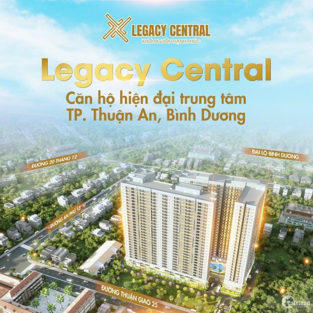 Căn hộ Legacy Central ngay trung tâm TP Thuận An, Ngân Hàng hỗ trợ vay 70%