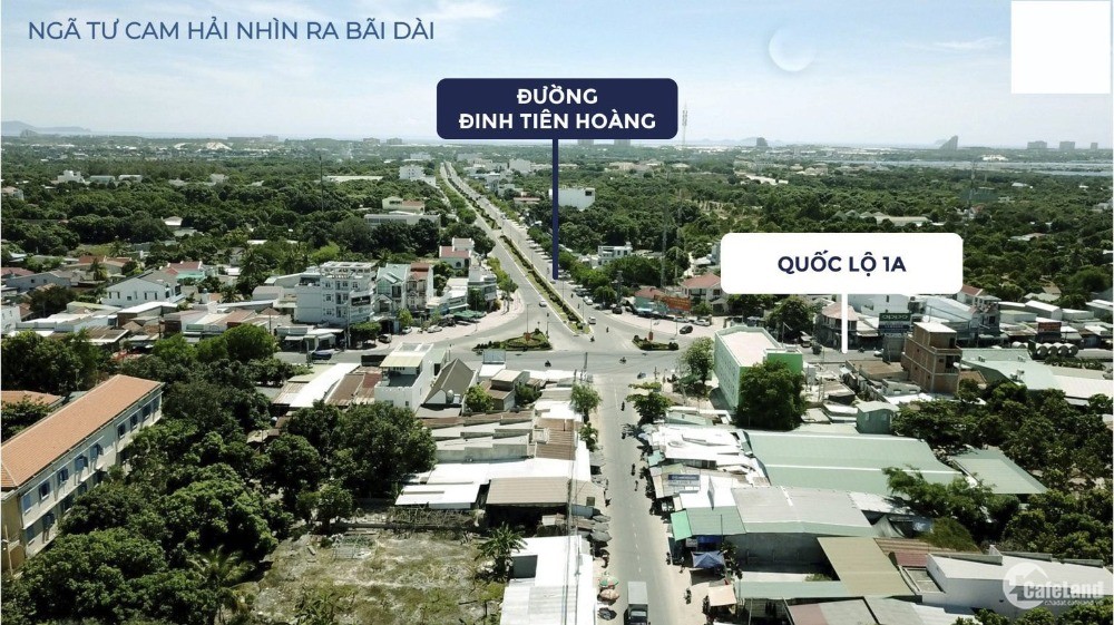 Bán đất Đinh Tiên Hoàng nối dài Bãi Dài, Cam Lâm, Khánh Hoà, 4tr/m2.