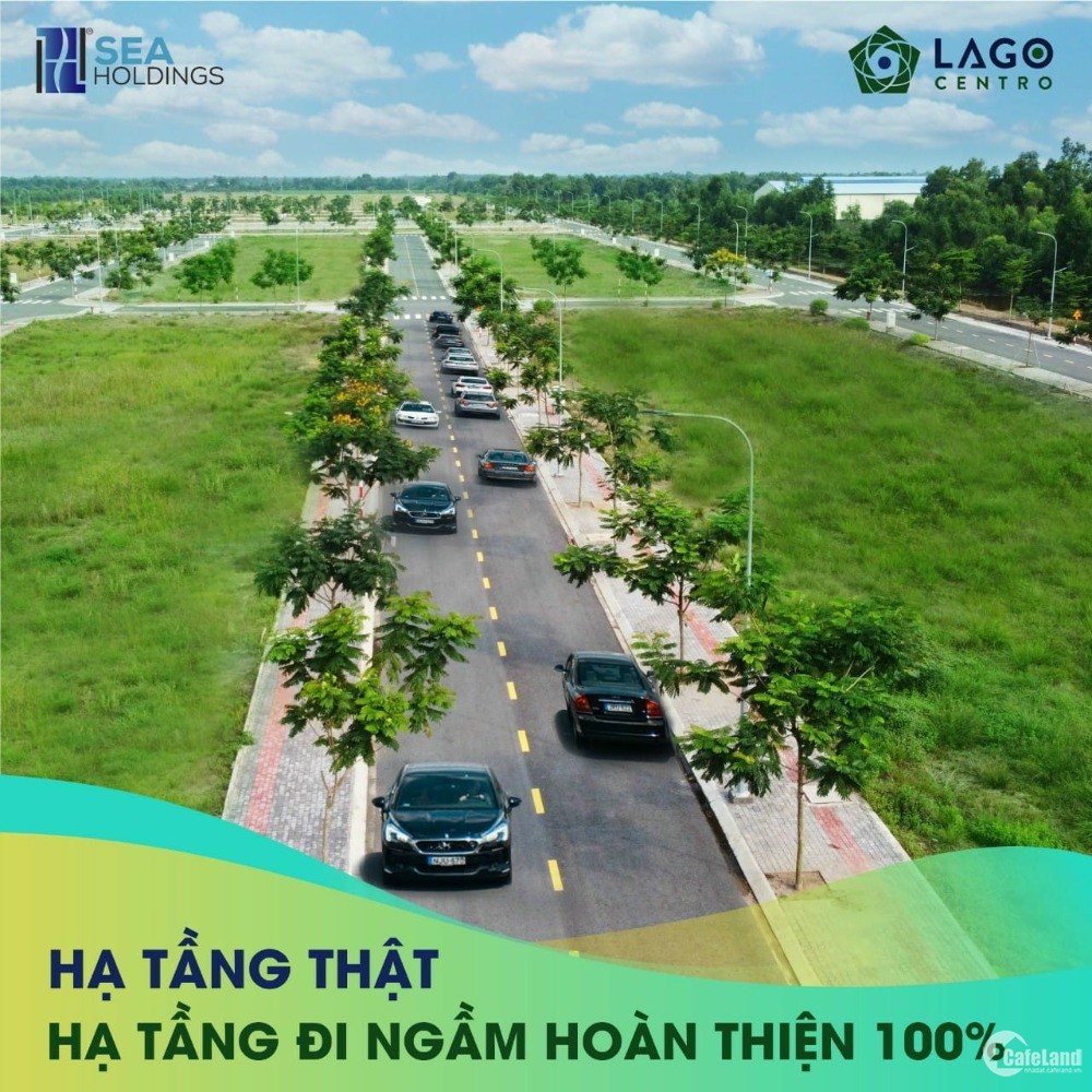 Bán Đất Nền Đã Có Sổ Đỏ KDC Lago Centro Bến Lức - Long An, cách Sài Gòn 30 phút