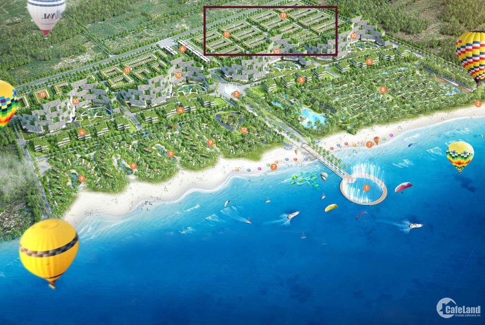 Biệt thự phố 2 mặt tiền biển sở hữu lâu dài Mũi Kê Gà Bình Thuận