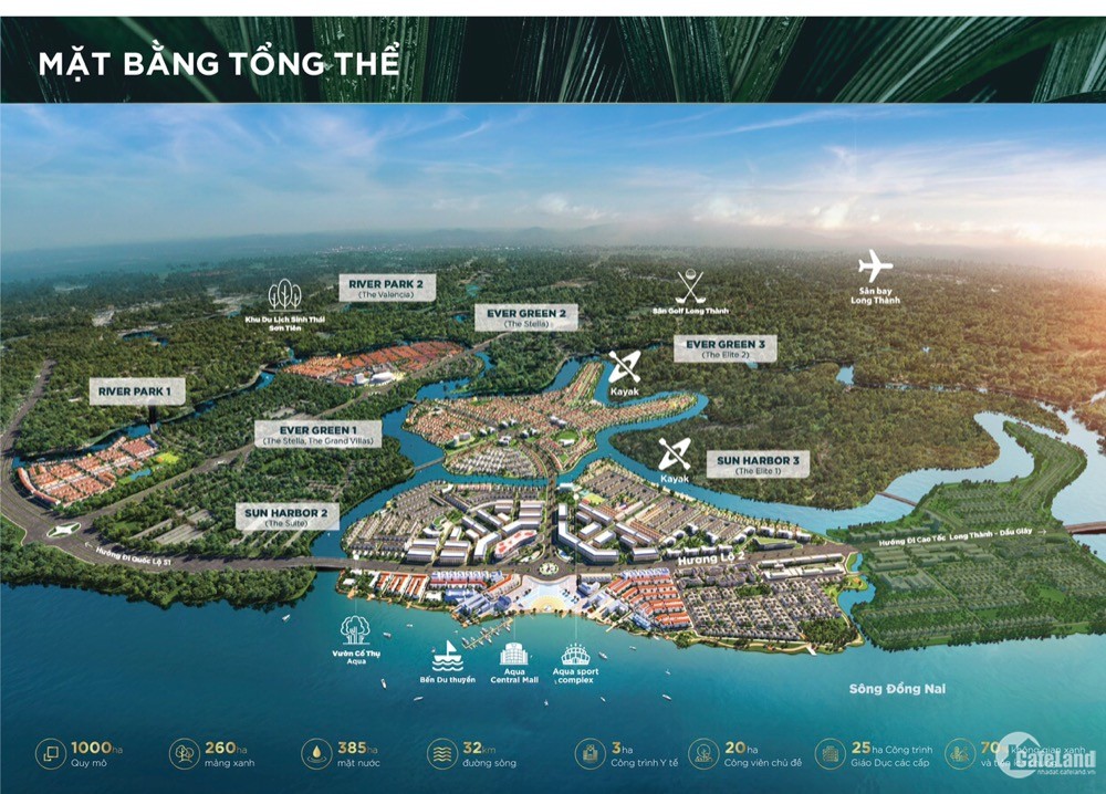 Tậu biệt thự Aqua City, Đông Sài Gòn view mặt sông siêu đầu tư bao lời 7,5%/năm