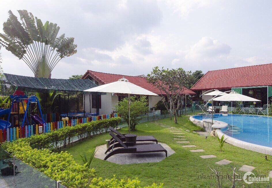Bán biệt thự vườn có hồ bơi tràn rộng 30m2 tại Vĩnh Thạnh - TP Nha Trang: