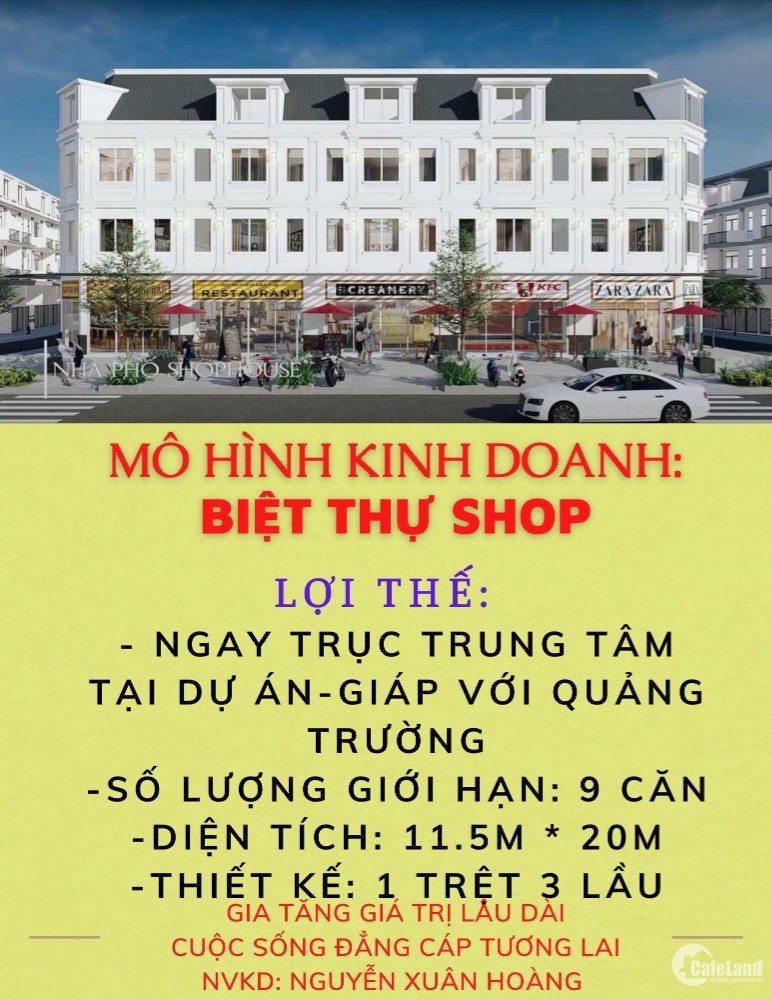 Biệt thự Shop dự án La Vida Residences-duy nhất 9 căn-ký trực tiếp CĐT