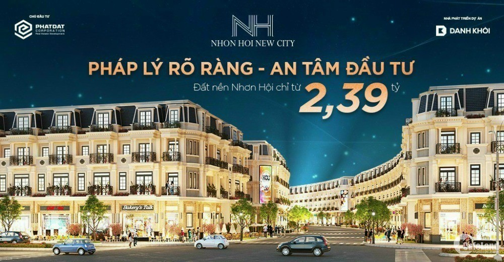 Đất nền Nhơn Hội New City giá chỉ từ 2 tỷ 390