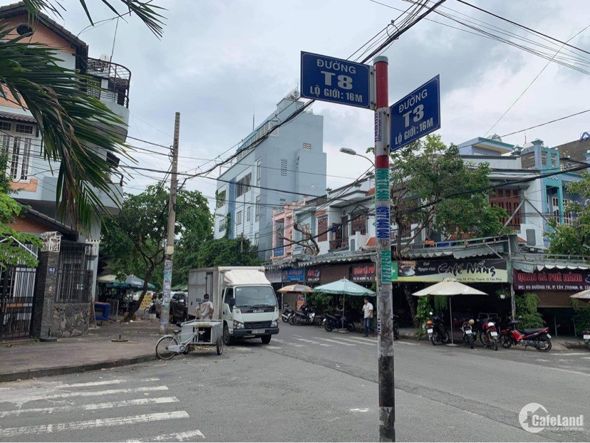 Bán nhà căn góc mặt tiền T8 - 5 x 25 - 4 tầng - Khu Tây Thạnh, Tân Phú