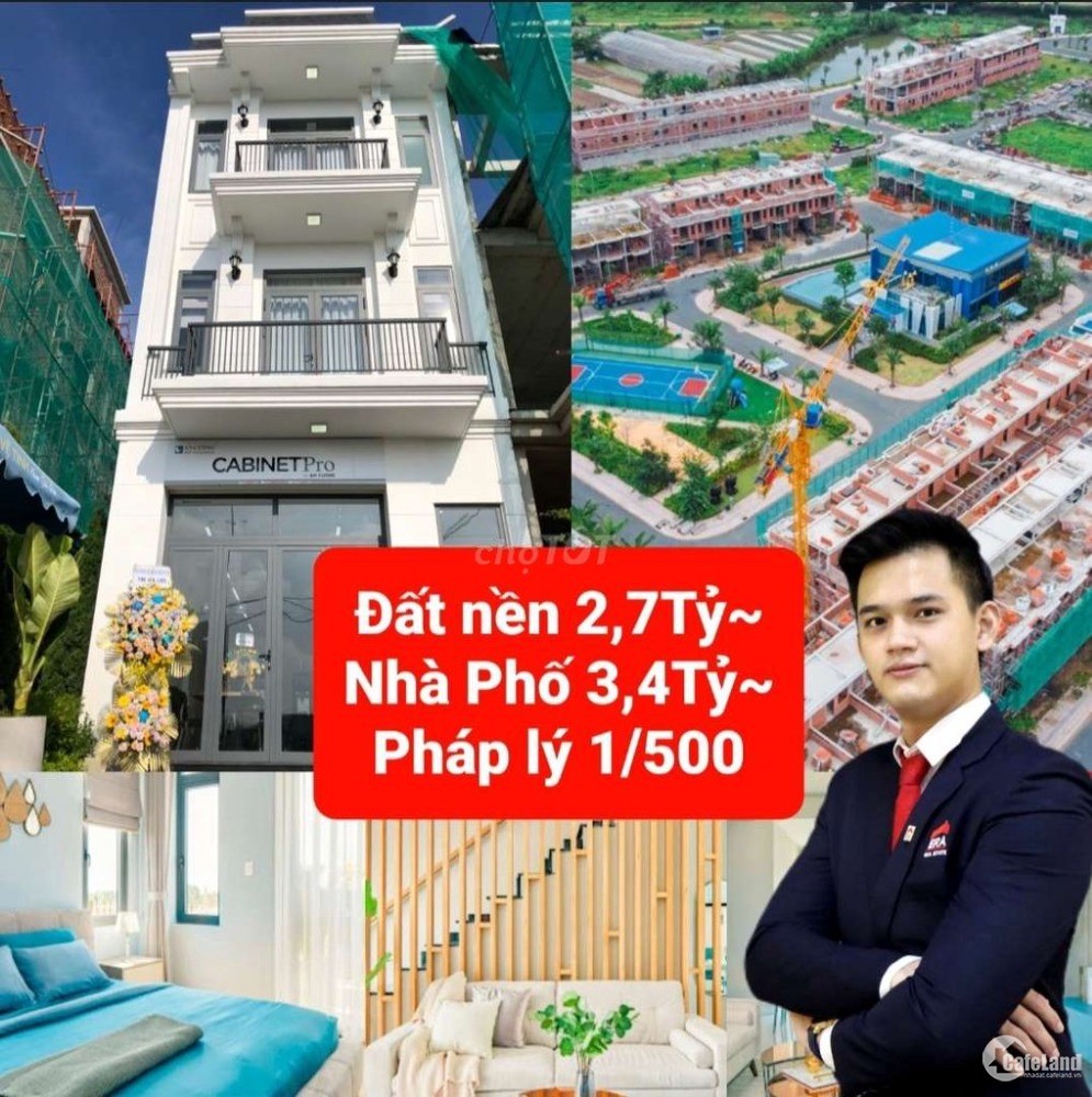 Chỉ còn 2 căn 75m2 sát chợ Hưng Long KDC The Sol cực đẹp