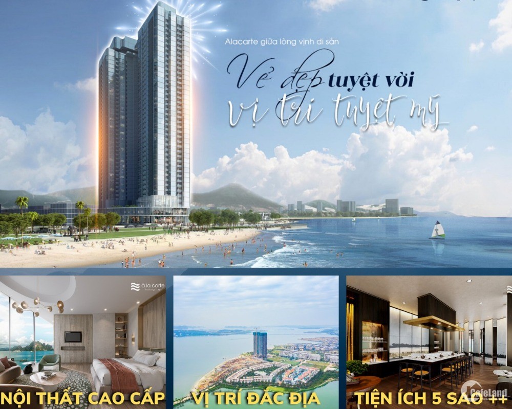 Alacartre Hạ Long Quàng Ninh. căn hộ khách sạn full nội thất 5 sao. View Biển
