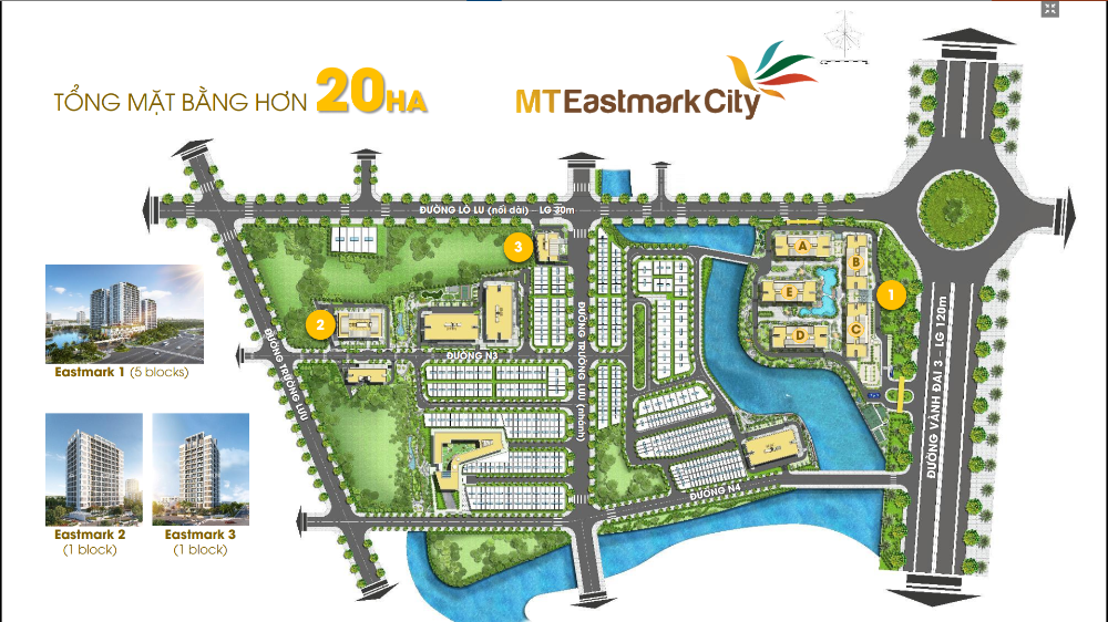 Chung cư cao cấp MT Eastmark City. Booking nhận 2 chỉ vàng – giá chỉ 36tr/m2