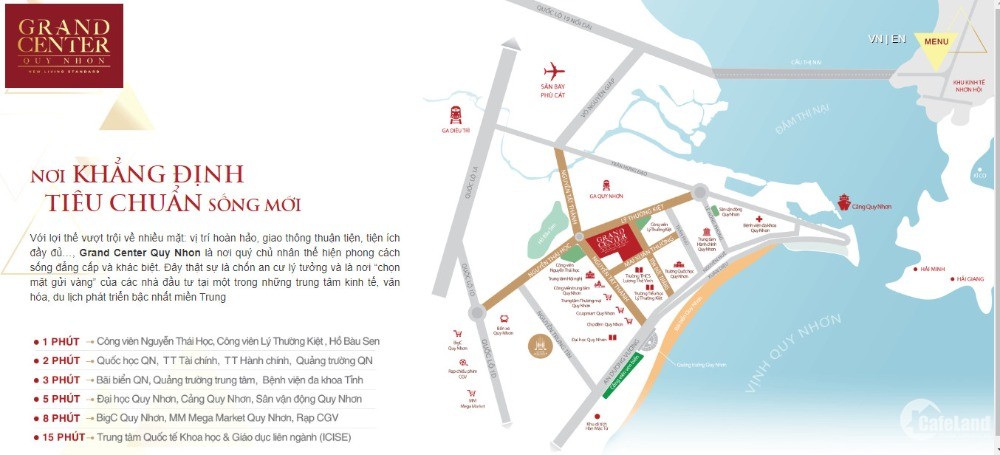 Căn hộ cao cấp Grand Center - Vị thế độc tôn trung tâm Quy Nhơn