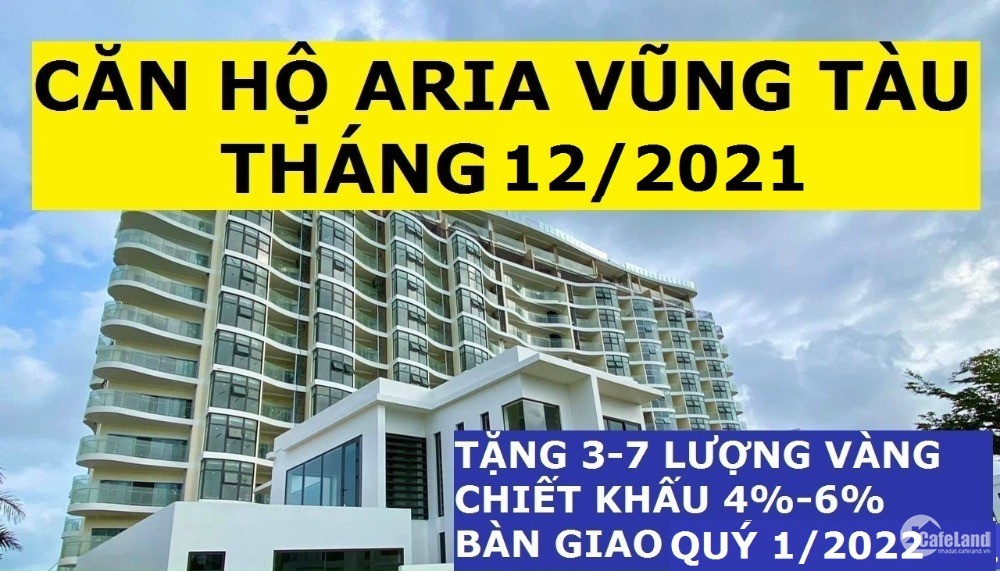 Aria Vũng Tàu 3PN-160m2,View Biển, Chiết Khấu 780 Triệu, Giá 4.6 Tỷ, Hỗ Trợ Vay