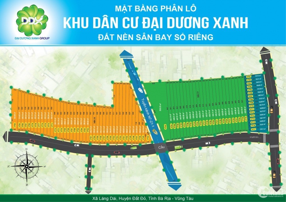 Cơ hội cho khách hàng đầu tư khu vực Sân bay Lộc An, chỉ từ 6xx triệu/nền