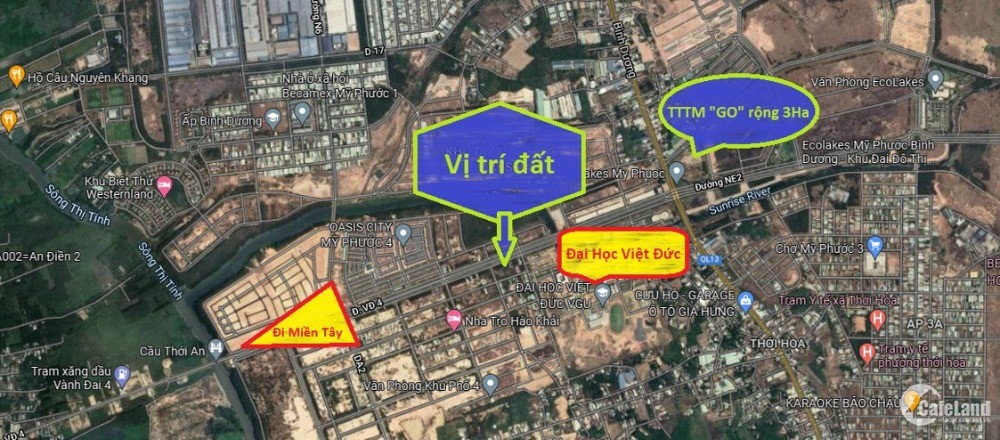 GĐ thu hồi vốn! Cần bán gấp mảnh đất gần QL13 và trường ĐH Việt Đức lớn nhất BD