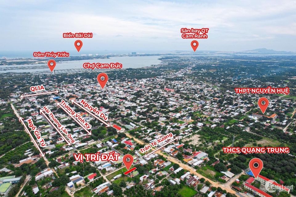Cấn bán đất trung tâm Bàn Cờ, Cam Đức, Cam Lâm, cách QL1A 3p di chuyển