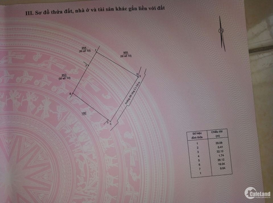 Bán đất Diên Điền. Dt 871m² có 150m đất ở, ngang 32m