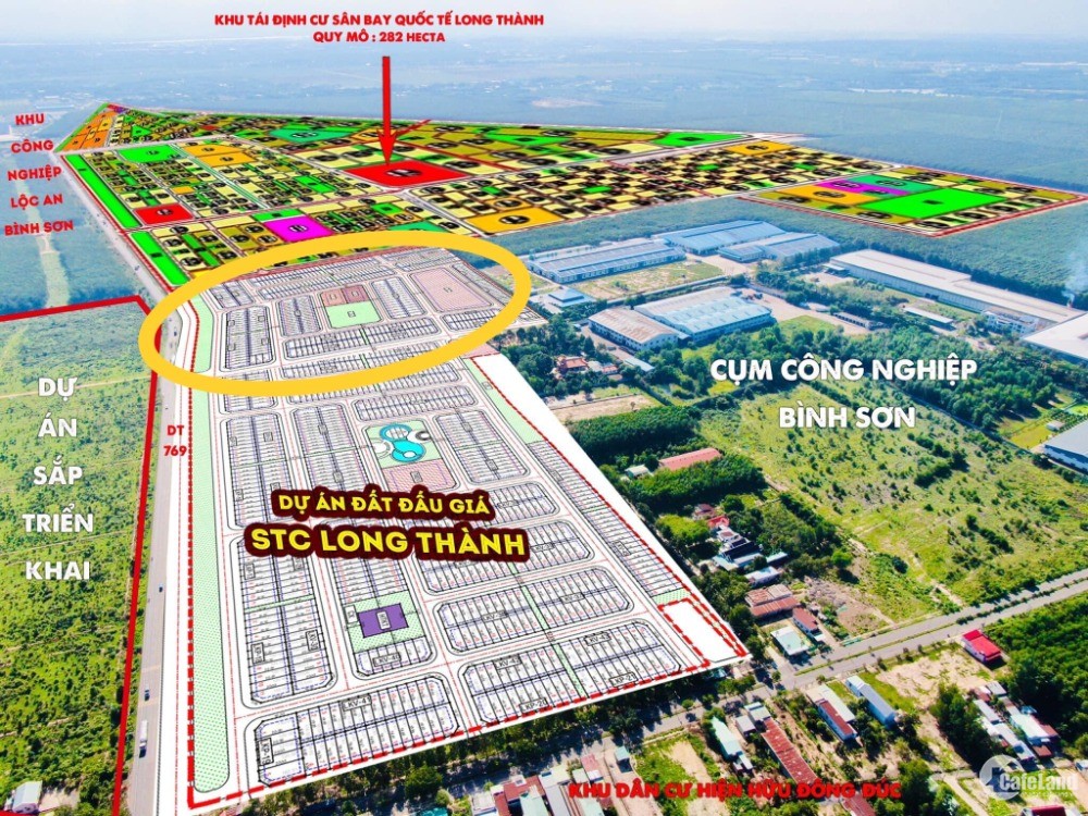 Đất sổ đỏ mặt tiền DT769 cách sân bay Long Thành 3km, giá đợt 1 đảm bảo lời.