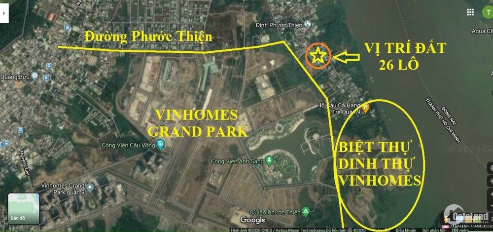Bán dự án KDC Phước Thiện liền kề với VinHhomes Grand Park, có sổ riêng, giá rẻ