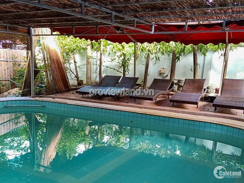 Bán biệt thự hẻm đường Trần Quang Diệu, Q3, 368m2, 3 tầng, hồ bơi + sân vườn