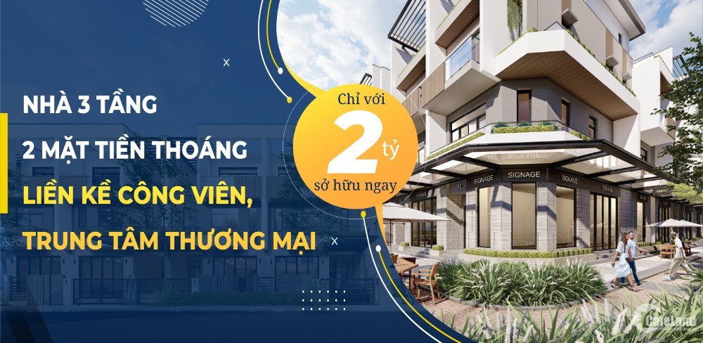 Chỉ còn 15 căn nhà Phố MT gần kề đường Hoàng Quốc Việt GĐ1 giá chỉ từ 2 tỷ