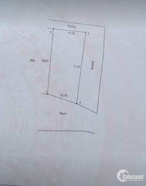 Đất 2 mặt tiền + nhà cấp 4 Giá 580 tr.