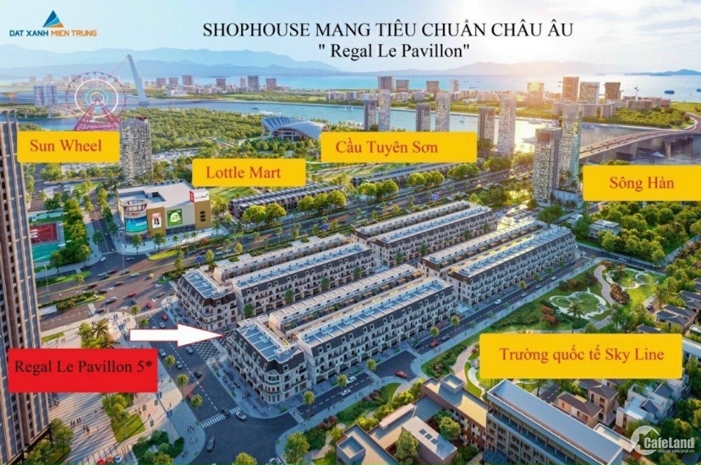 Bán Shophouse 4 tầng nằm trên trên phố đi bộ trung tâm thành phố Đà Nẵng