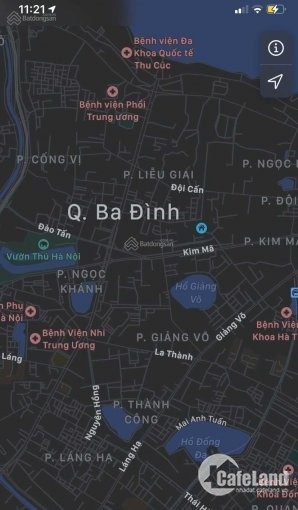 Bán đất mặt phố Kim Mã mặt tiền 9m, Hà Nội