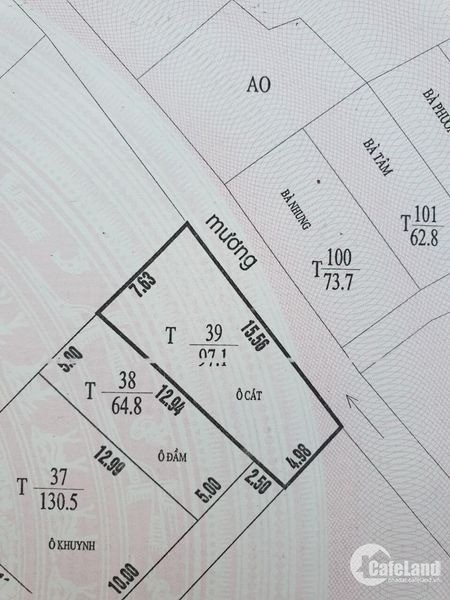 Bán lô đất 97.1m2 làng công an, Cẩm Tây, Cẩm Phả.