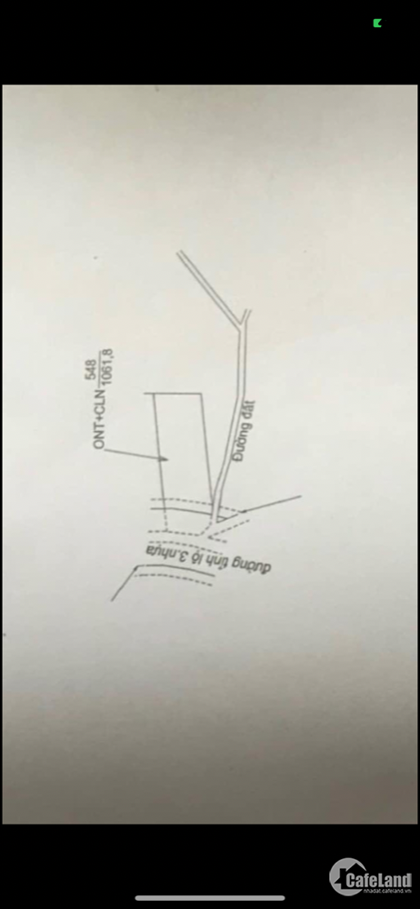 Bán lô đất nền có diện tích 20x50 thổ cư 400m2