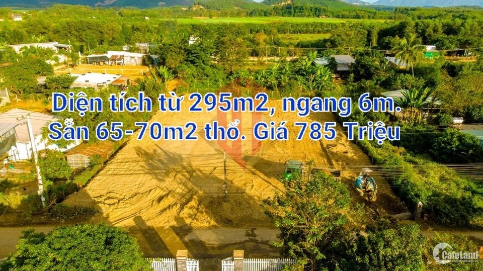 Đất Thổ, Ngay Mặt Tiền Xã Diên Đồng, Mặt tiền đường nhựa, qh 16m