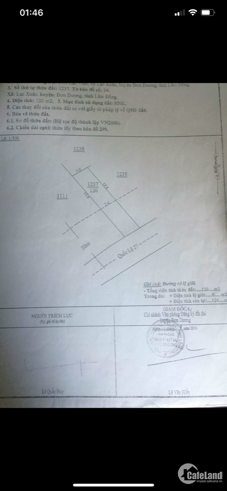 Bán lô đất thổ cư với giá 2ty940 tại Lạc Viên A Lạc Xuân