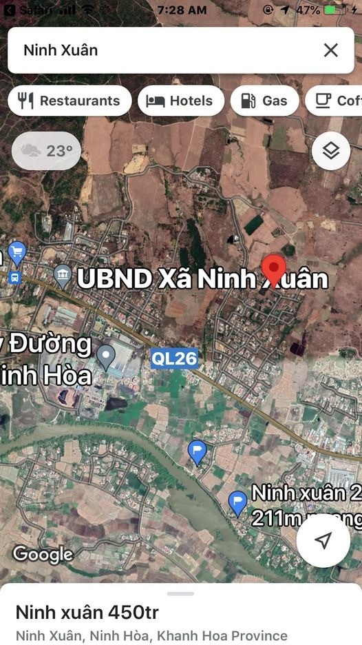 Cần bán lo đất Ninh Xuân Ninh Hòa. Diện tích 82m2