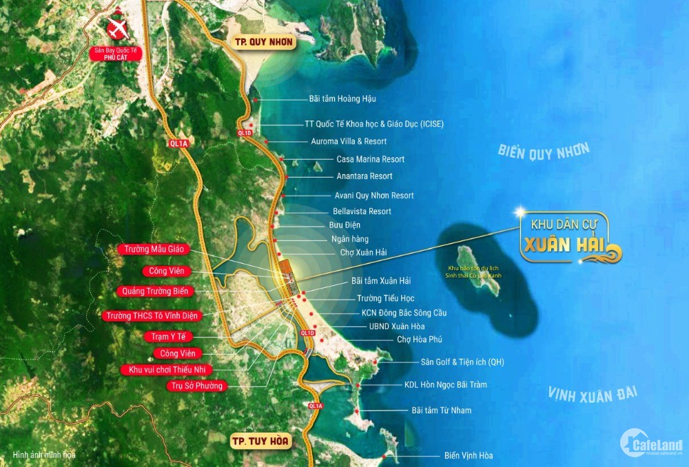 Chính thức mở bán đất mặt biển Xuân Hải Phú Yên - LH 0965172574