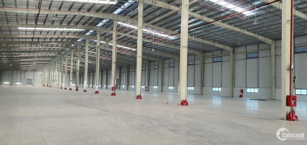 Cho thuê nhà máy mới xây KCN Yên Mỹ, dt 8000m2 đủ công năng nhà xưởng, VP, catee