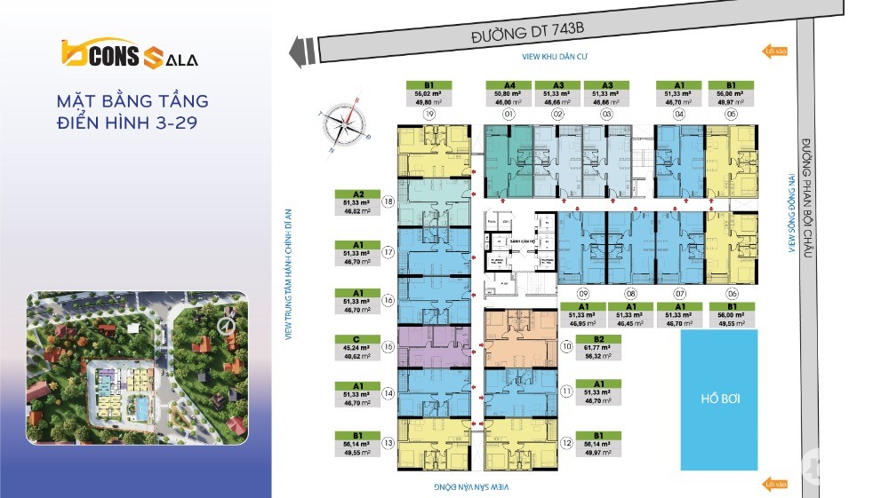 ĐẦU TƯ căn hộ Bcons Sala chỉ với 220TR!!!