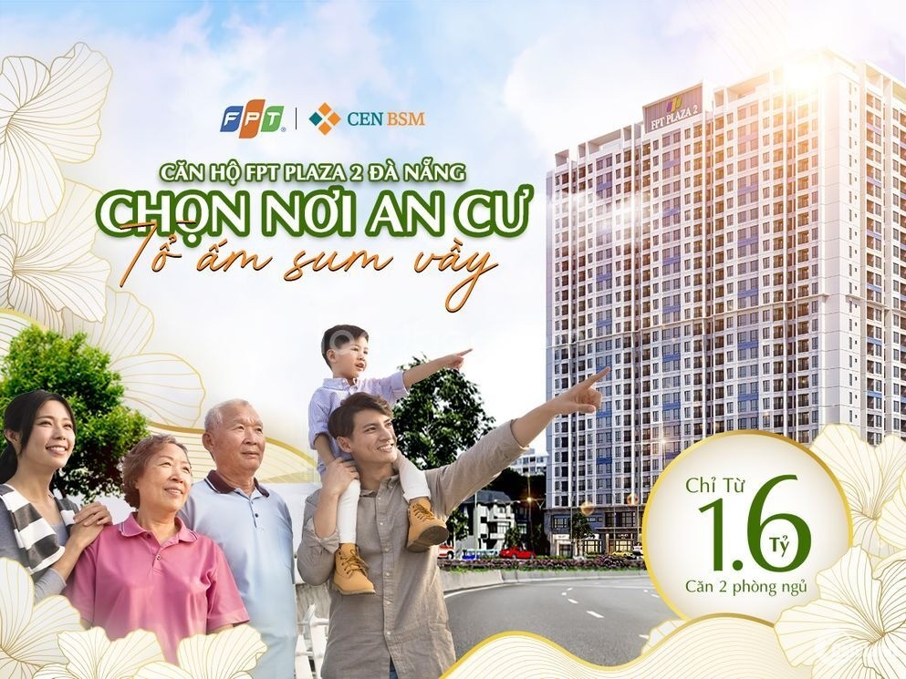 Căn hộ 2PN FPT Plaza 2 Đà Nẵng - Diện tích 78m2 giá 2.1 tỷ