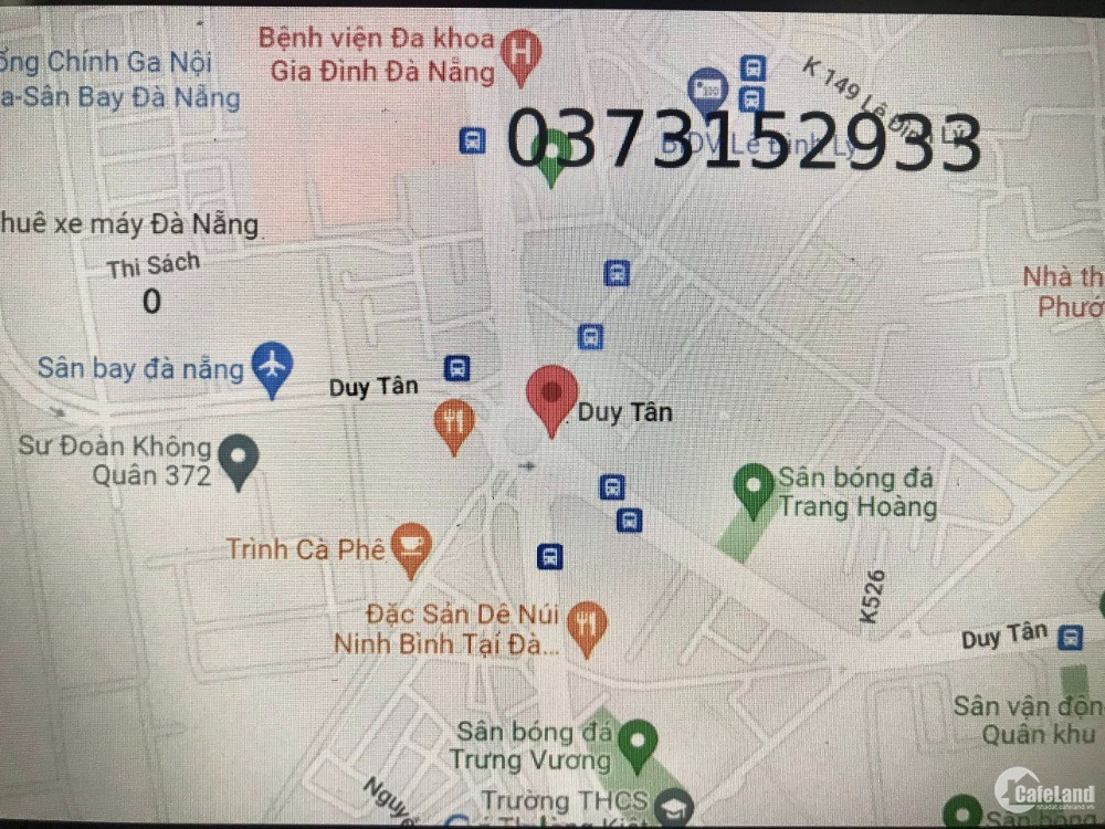 Chủ thiện chí bán gấp ngay đường Duy Tân và Nguyễn Hữu Thọ ngay trung tâm