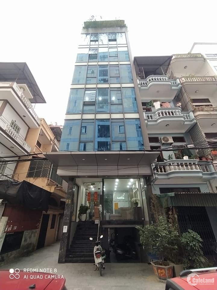 Tòa văn phòng phố Mai Dịch 80m2, 8T thang máy, có hầm oto, lô góc, 21tỷ
