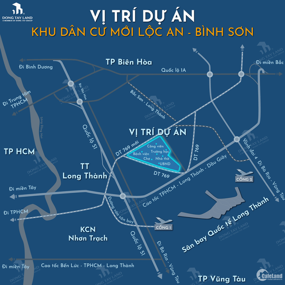 Mặt tiền DT 769 - Đất nền sân bay Long Thành