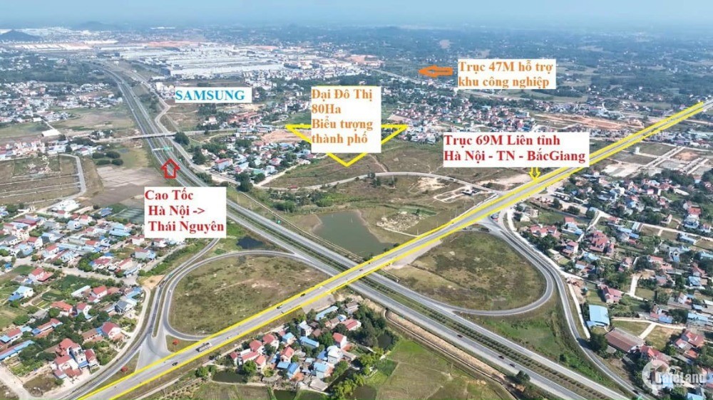 Mở bán suất đầu tư tại khu đô thị Yên Bình Xanh Phổ Yên Thái Nguyên