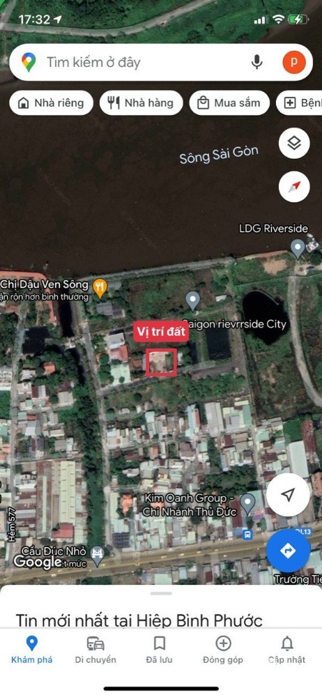 Đất Đầu Tư Siêu Lợi Nhuận Ven Sông Sài Gòn - Gần Vạn Phúc City - DT 103m2