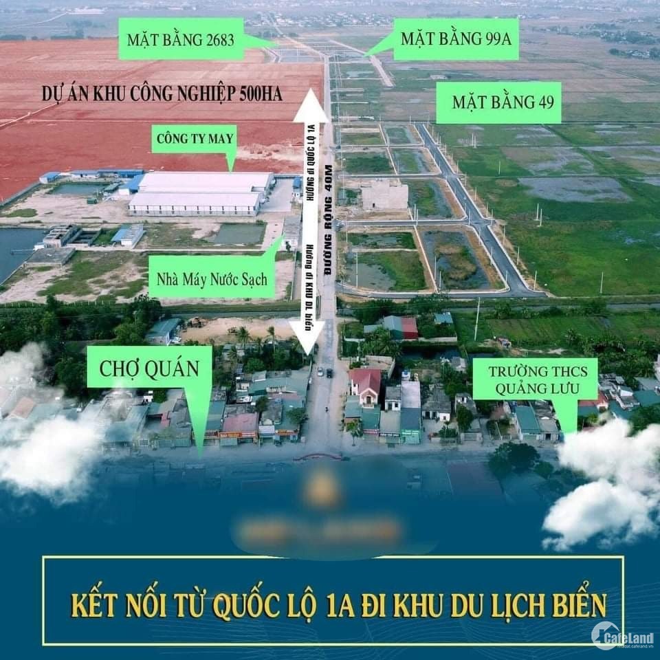 Bán đất đấu giá MB Lưu Bình, Quảng Lưu, Quảng Xương.125m2 , MT 5m giá 1,5 tỷ.