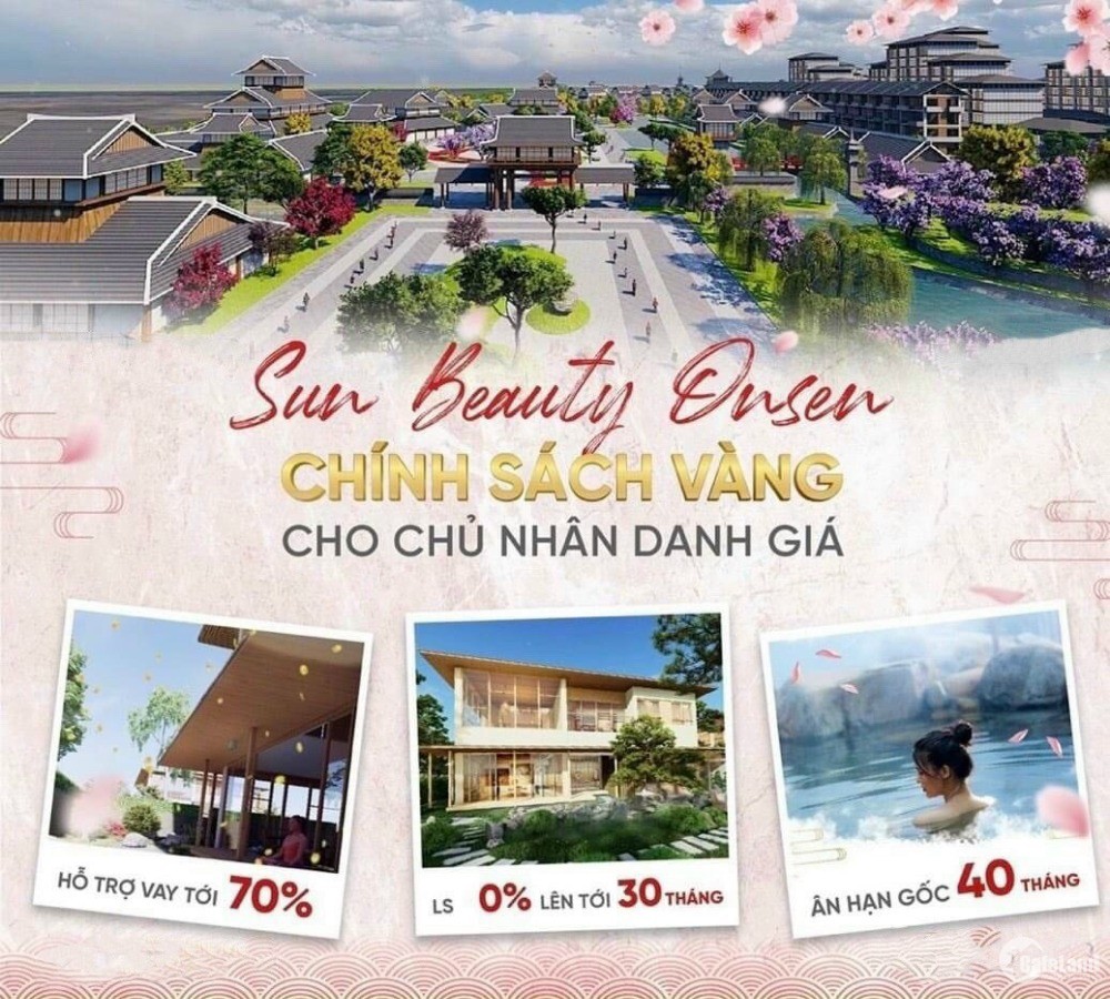 Bất động sản nghỉ dưỡng chăm sóc sức khỏe khoáng nóng SUN Group Giai đoạn đầu.