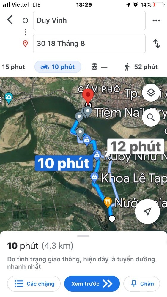 Bán lô đất view sông Thu Bồn, ngay trung tâm xã Duy Vinh, cách Hội An 1,5km,