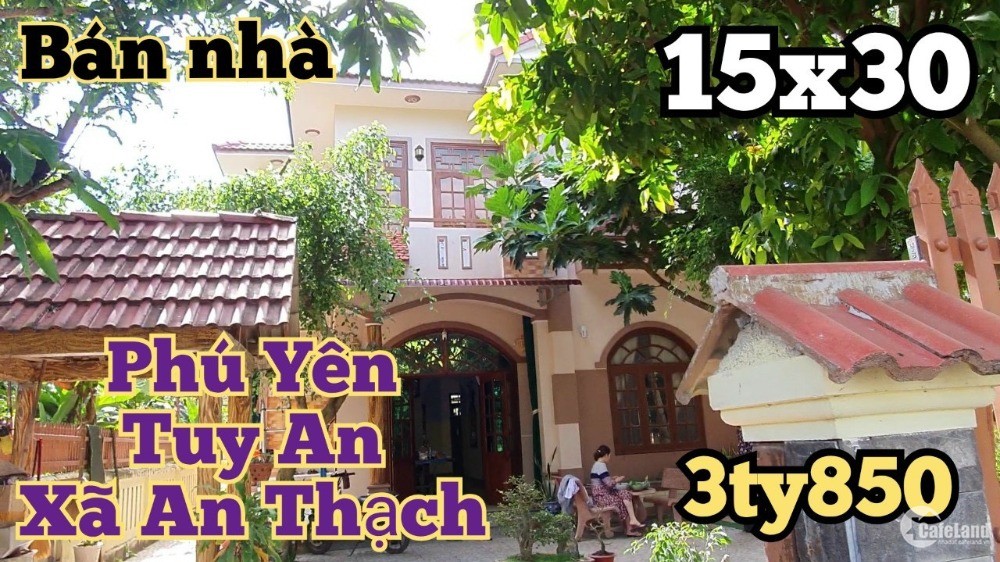 Cần bán gấp biệt thự sân vườn mái Thái đúc, xã An Thạch - Tuy An - Phú Yên.