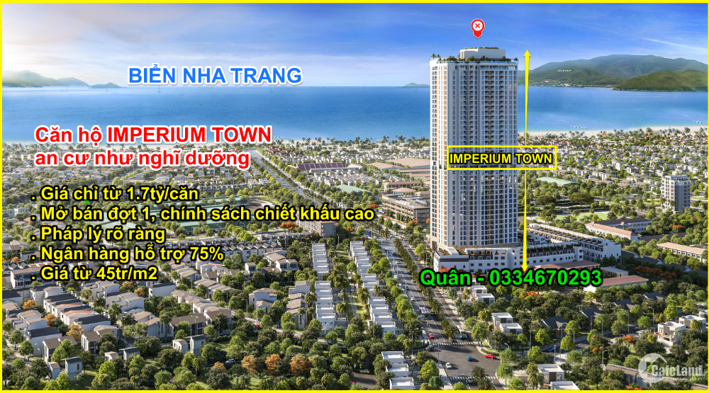 Mở Booking căn hộ view biển 𝐈𝐌𝐏𝐄𝐑𝐈𝐔𝐌 𝐓𝐎𝐖𝐍 Nha Trang chỉ 35Tr/m2