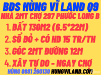 BDS Hùng Vĩ Land Bán nhà 2MT CHỢ 297 + 339, 132m2 (6x22m) CHỈ 11 TỶ