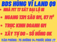 BDS Hùng Vĩ Land ĐẸP ~ MT 17 Phước Bình 13*8m chốt 8 tỷ