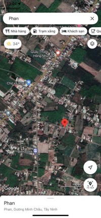 Kẹt tiền bán gấp lô đất tại xã Phan, Dương Minh Châu, Tây Ninh